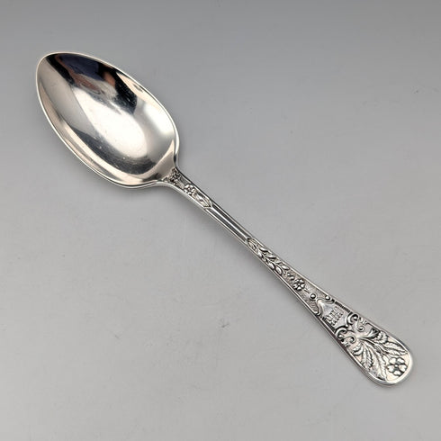 1909年 英国アンティーク 純銀製 クリスニングスプーン John Round&Son ケース入